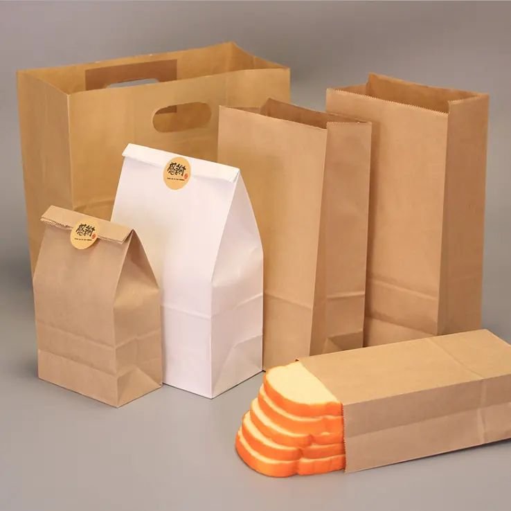 Custom printed kraft paper bags